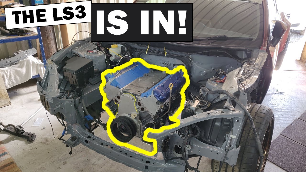 THE ENGINE HAS LANDED | Fitting the LS3 V8 In to the Rocket Bunny GT86