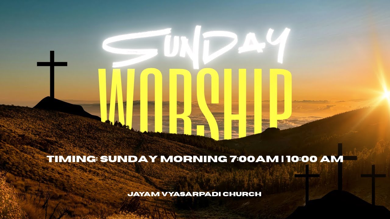🔴 LIVE Sunday Service | Jayam Glorious Church | Sunday 7 AM