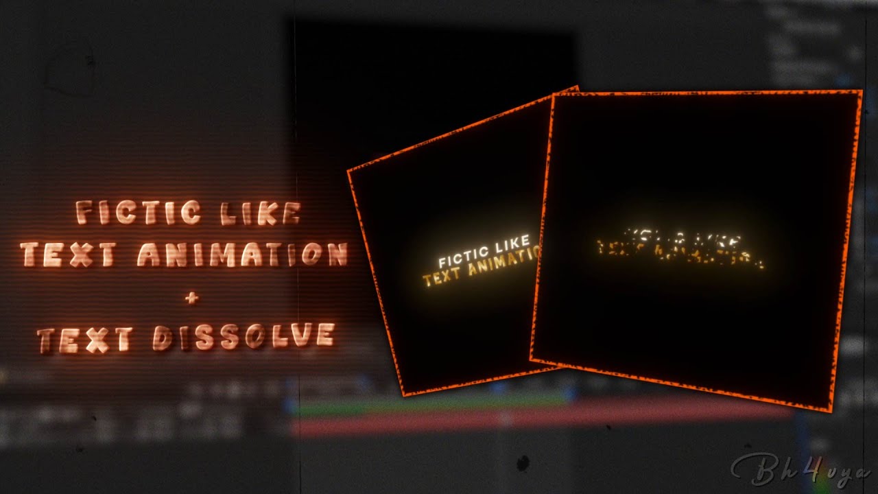 Trending TextAnimation + Text Dissolve Like @fictic_editz | After Effects Tutorial
