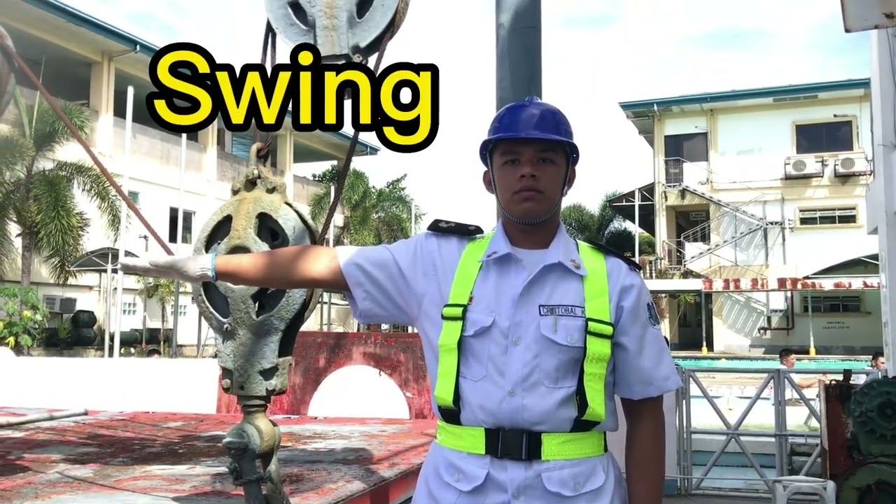 SEAMANSHIP 1 Laboratory No2 The proper use of and interpretation of hand signals for crane operation