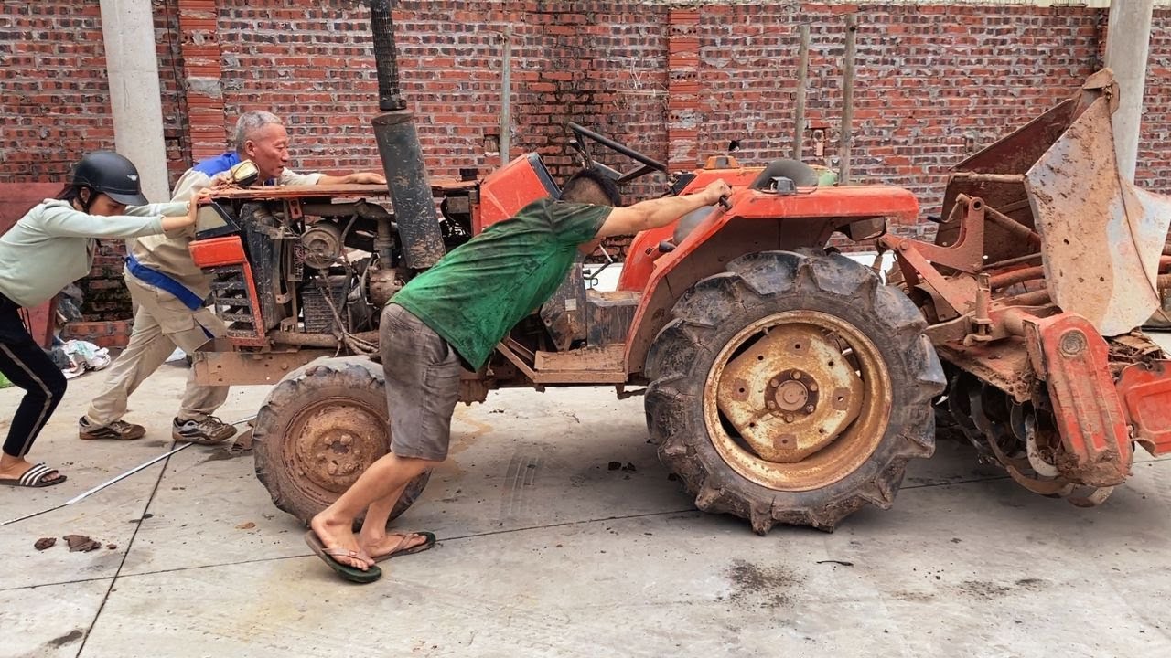 Full Restoration Antique KUBOTA Tractor // Fully Restore and Repair Abandoned Old KUBOTA Plow Truck