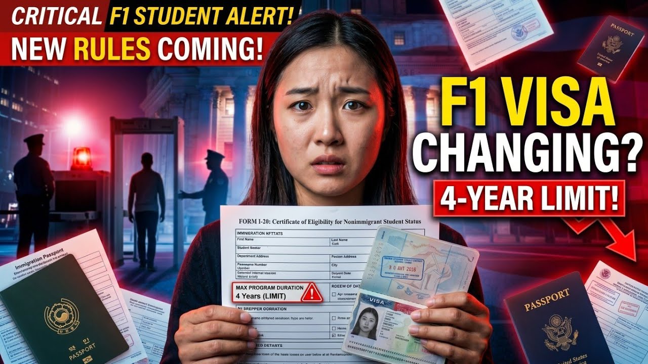 F1 Visa Rule Change 2026? New 4-Year Limit Could Impact International Students