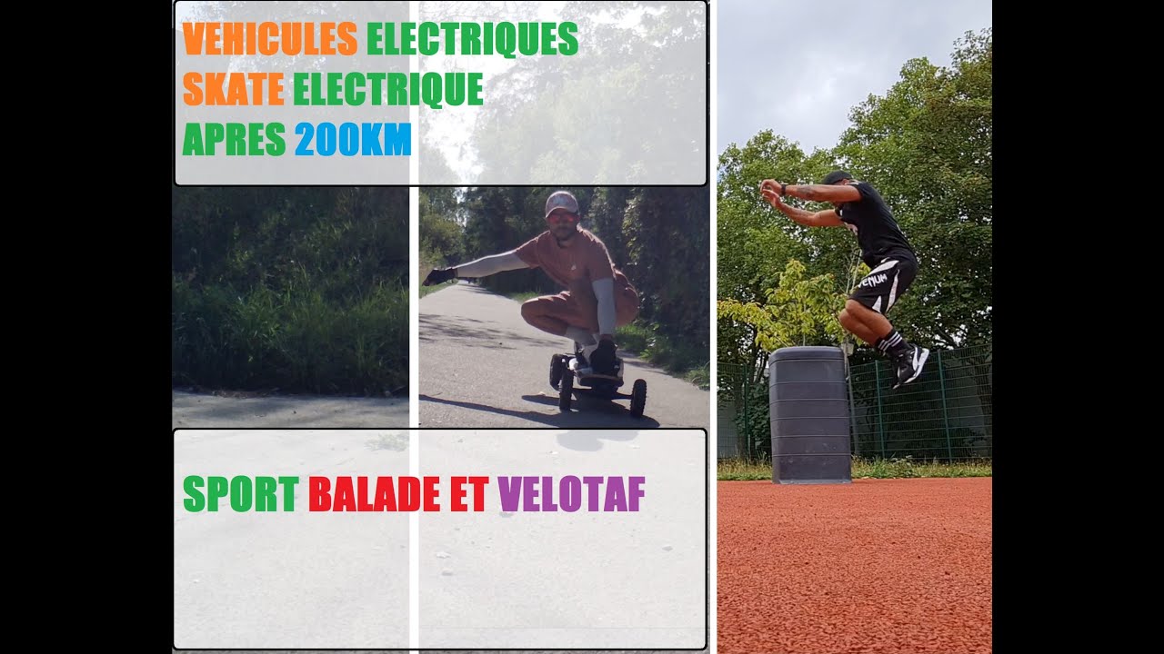 Skate électrique Syl-08 V3 // Après 200km // Entre balade et Street workout