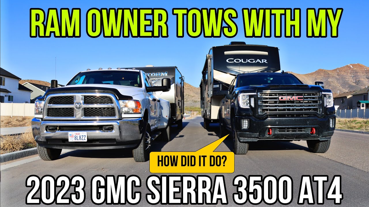 RAM Cummins Owner Tows Big Fifth Wheel With My 2023 GMC Sierra 3500 AT4. Was He Impressed?