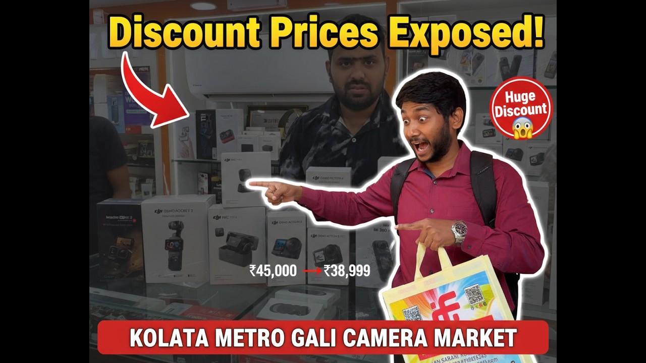 Finally bought my new Camera from Metro Gali Kolkata 😱🔥Huge discount on DJI & Insta360! Full vlog❤️📸