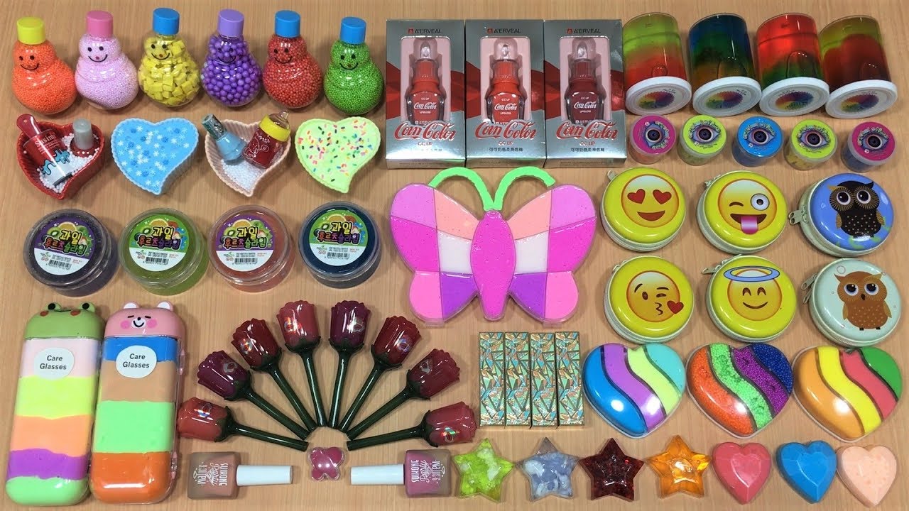 Mixing Makeup and Floam into Store Bought Slime ! Satisfying Slime Videos