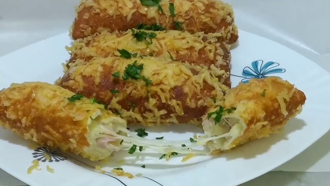 Como fazer salgado cigarrete de queijo e presunto crocante e delicioso