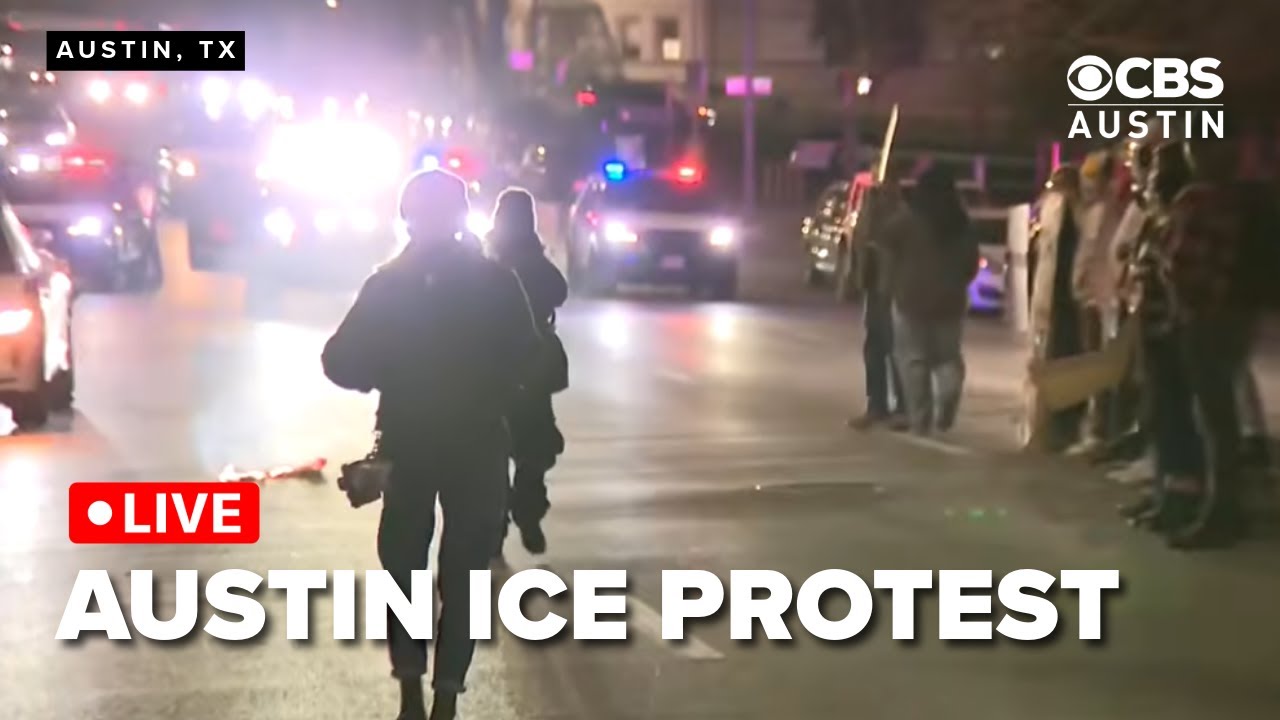 WATCH: End ICE Terror Protest in Austin, TX