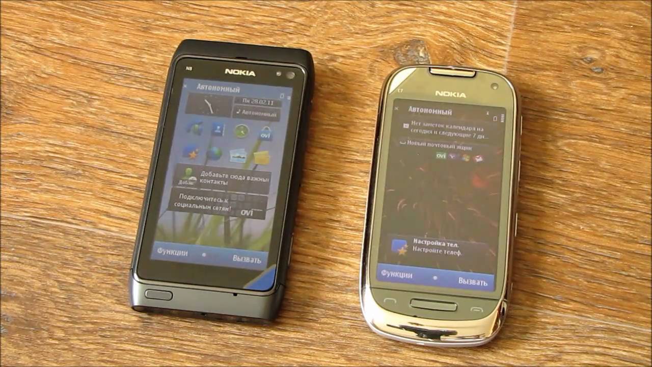 Nokia N8 против Nokia C7 [HD] 5 месяцев спустя
