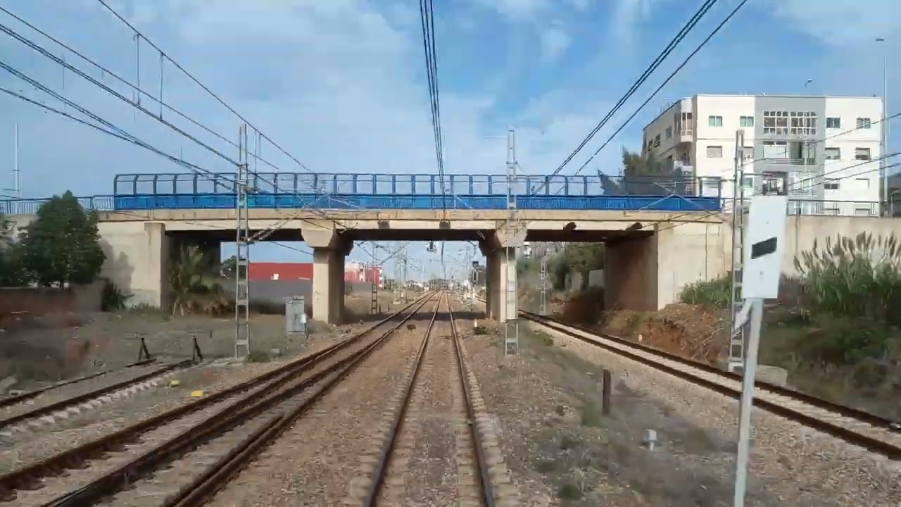 ONCF train corail, video trajet ligne rapide casablanca rabat video de agdal a fedhala