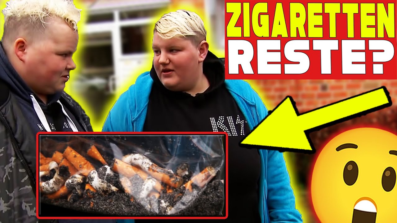 FREMDE ZIGARETTEN-STÜMMEL RAUCHEN?! - Armes Deutschland! mit Jessica und Vanessa!