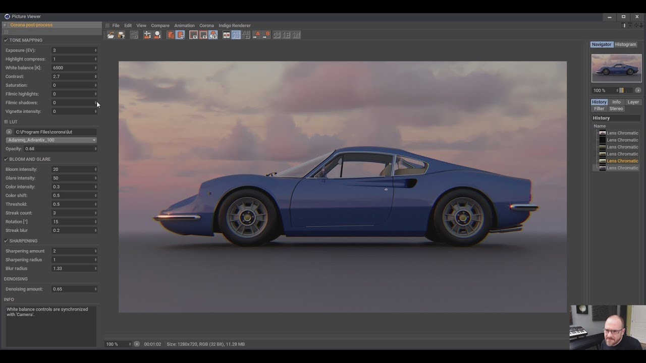 Real Chromatic Aberration with Corona