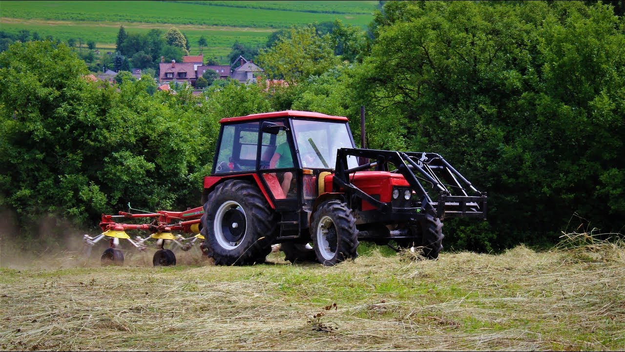 Obracanie sena Zetor 6945 [HD]