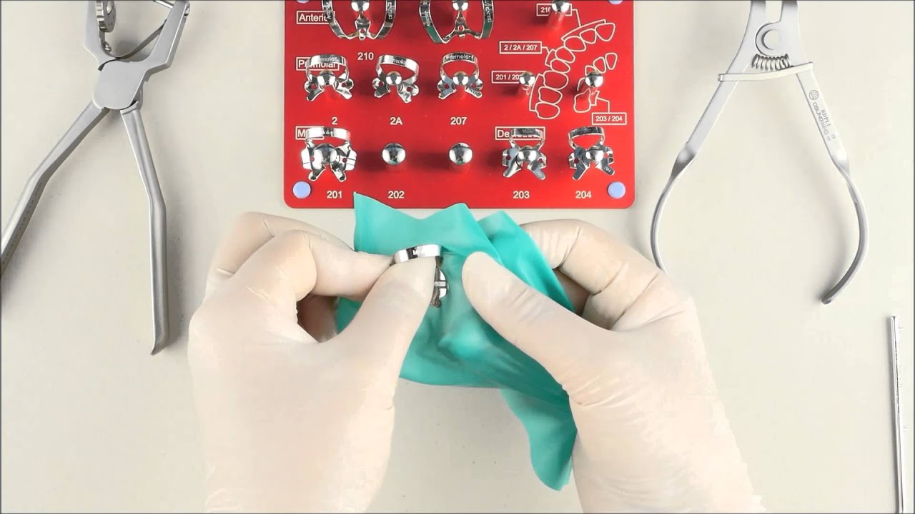 How to install a Rubber Dam Clamp(러버댐 클램프 장착법)