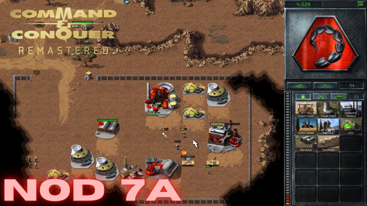 Command & Conquer Remastered — Миссия 7A NOD — БОЛЬНОЙ И УМИРАЮЩИЙ ГАБОН (сложный)