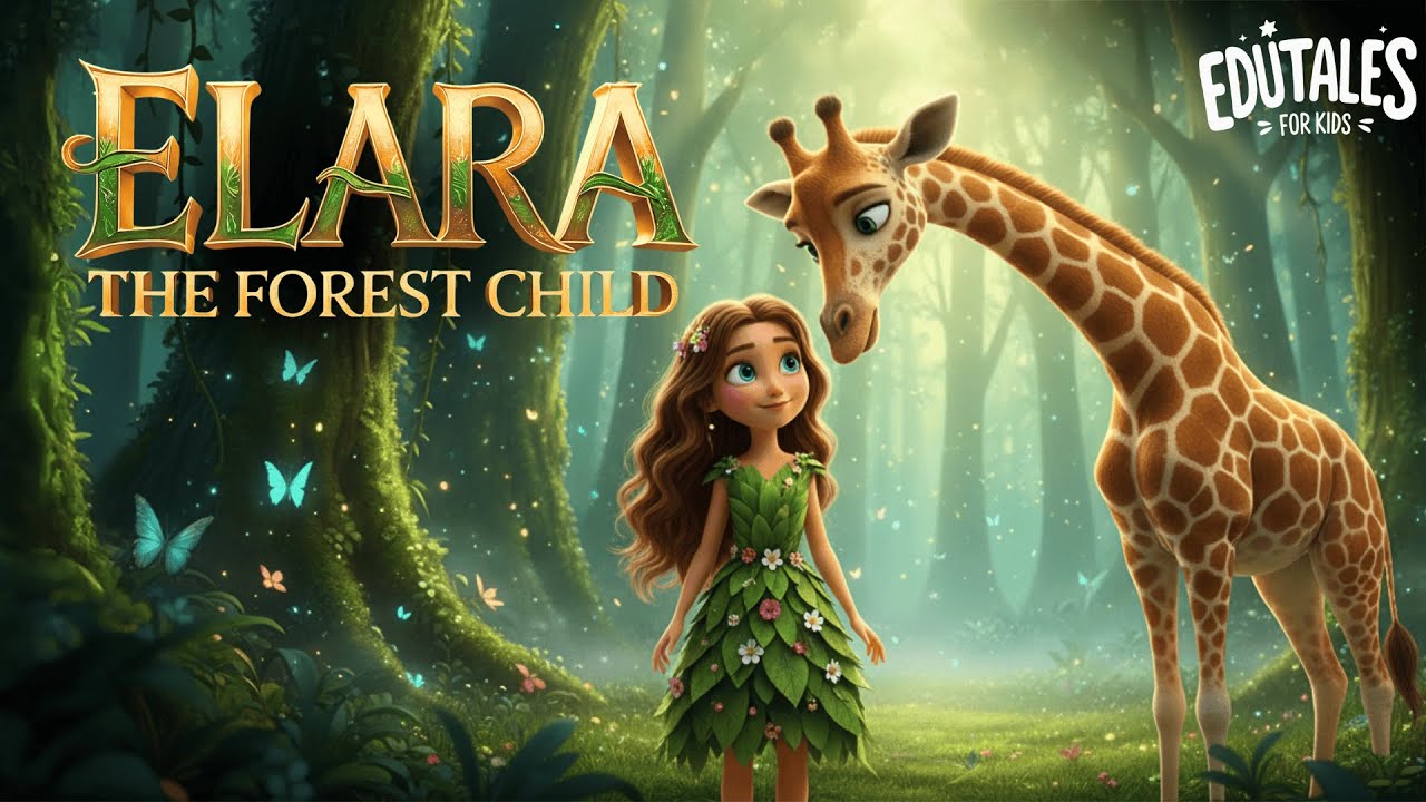 Девочка, воспитанная жирафом 🦒 | Новая анимированная сказка на ночь для детей