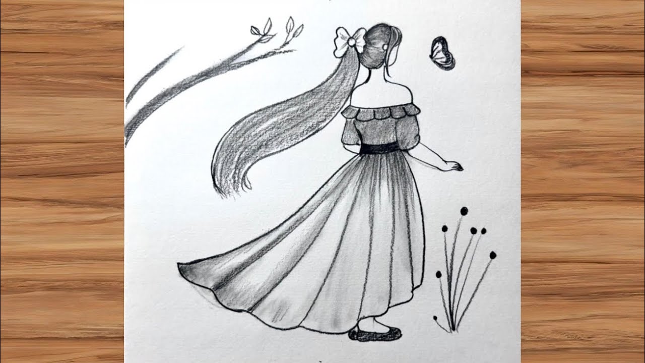 How to draw Girl with long hair | Step-by-Step ||