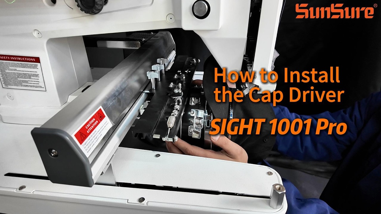 Sunsure Embroidery Machine  Sight 1001 How to Install the Cap Drive