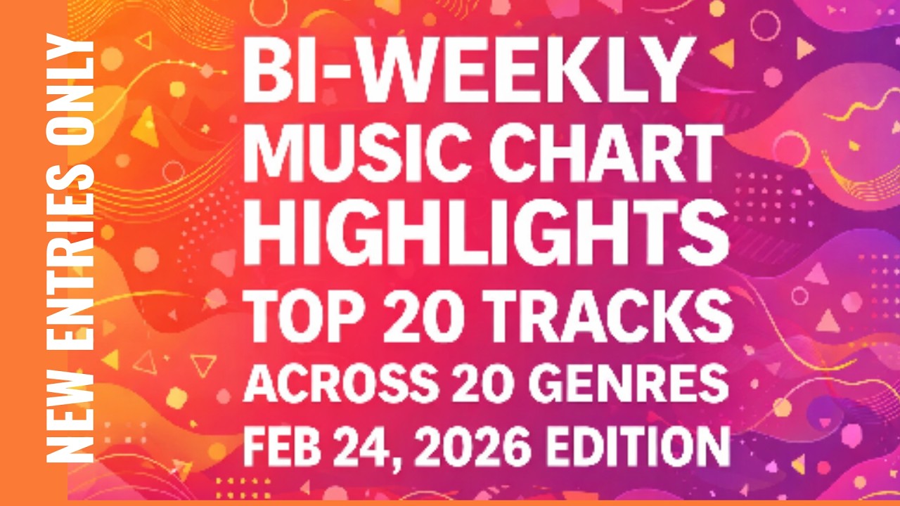 Music Charts - New Entries - Feb 24, 2026 -   20 global genres