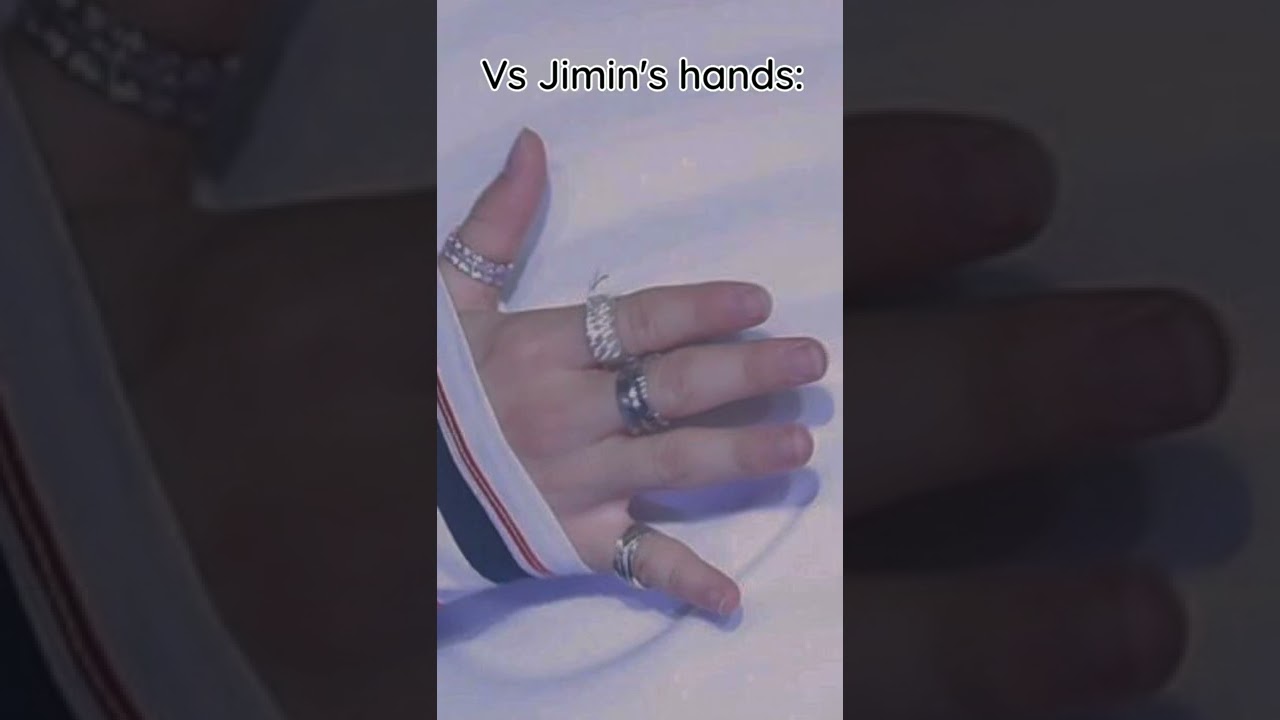 Other members' hands Vs Jimin's hands 🥲🤣 