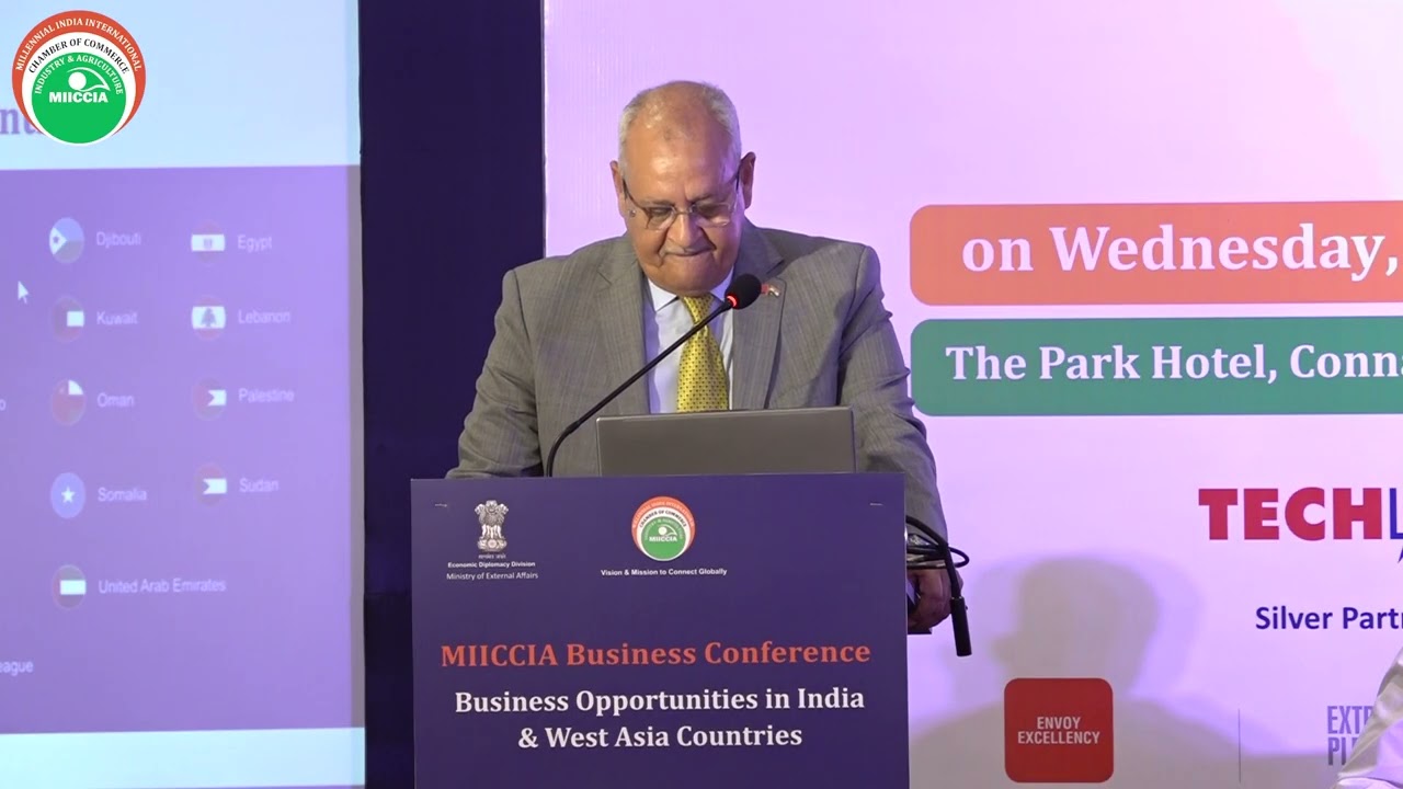 Ambassador Mohamed Maliki on Strengthening India - Arab Business Ties | MIICCIA Conference 24 Sep 25