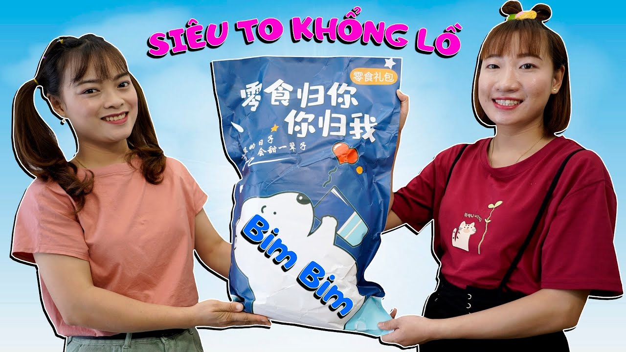Trò Chơi Bóc Và Ăn Bim Bim Khổng Lồ ❤ BIBI TV ❤