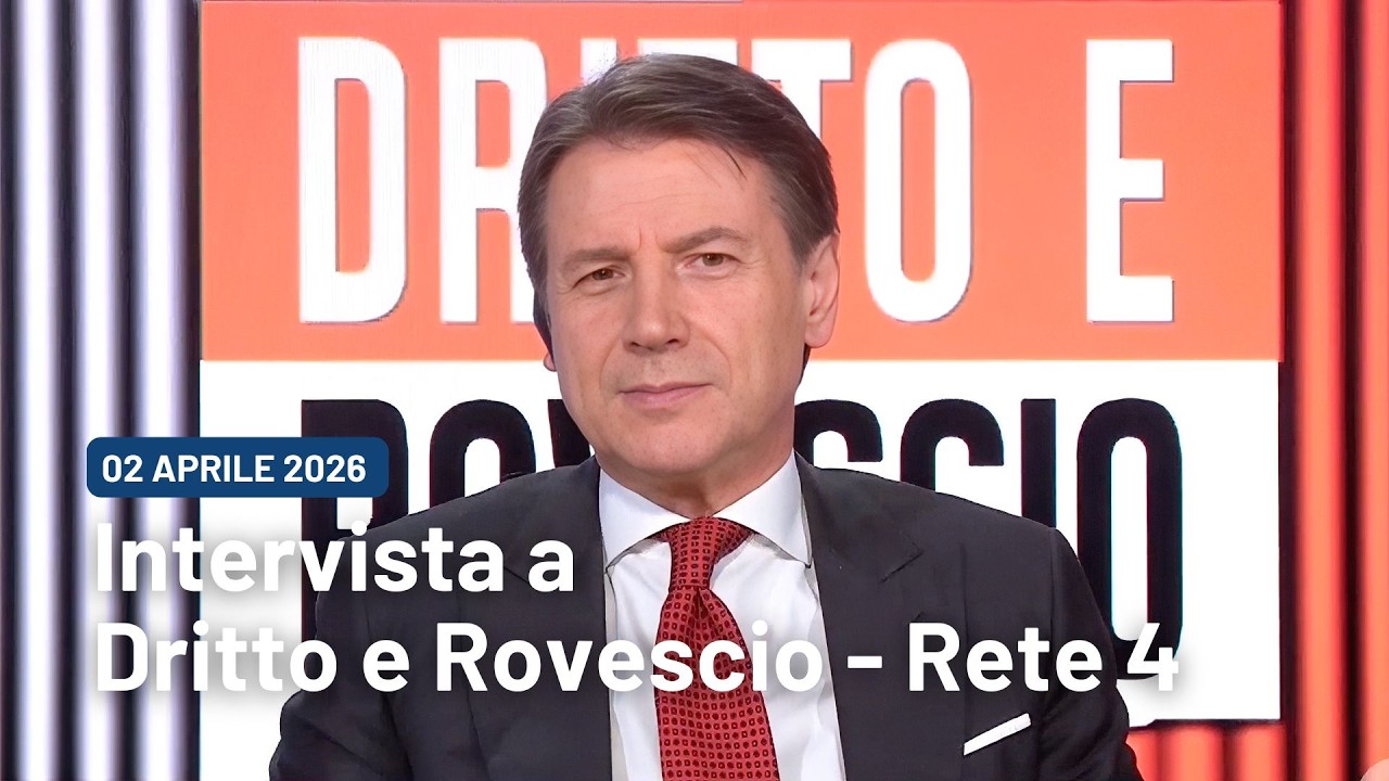 Giuseppe Conte intervistato da Paolo Del Debbio a 