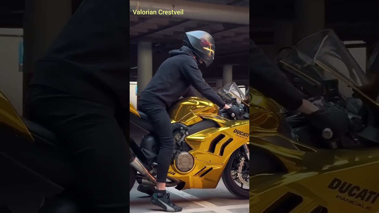 Motor Ducati ini menggunakan body berlapis emas 😵 #Ducati
