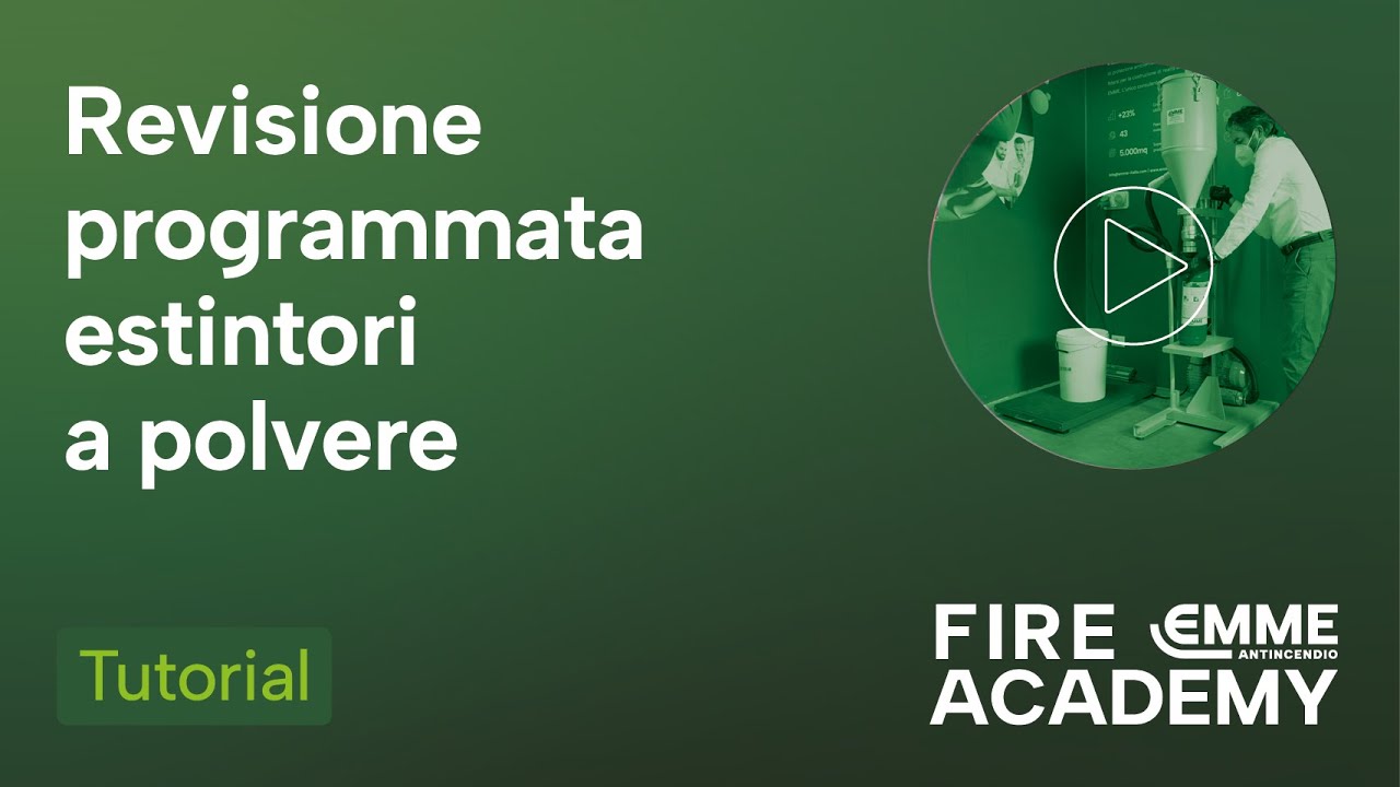 Revisione programmata estintori a polvere
