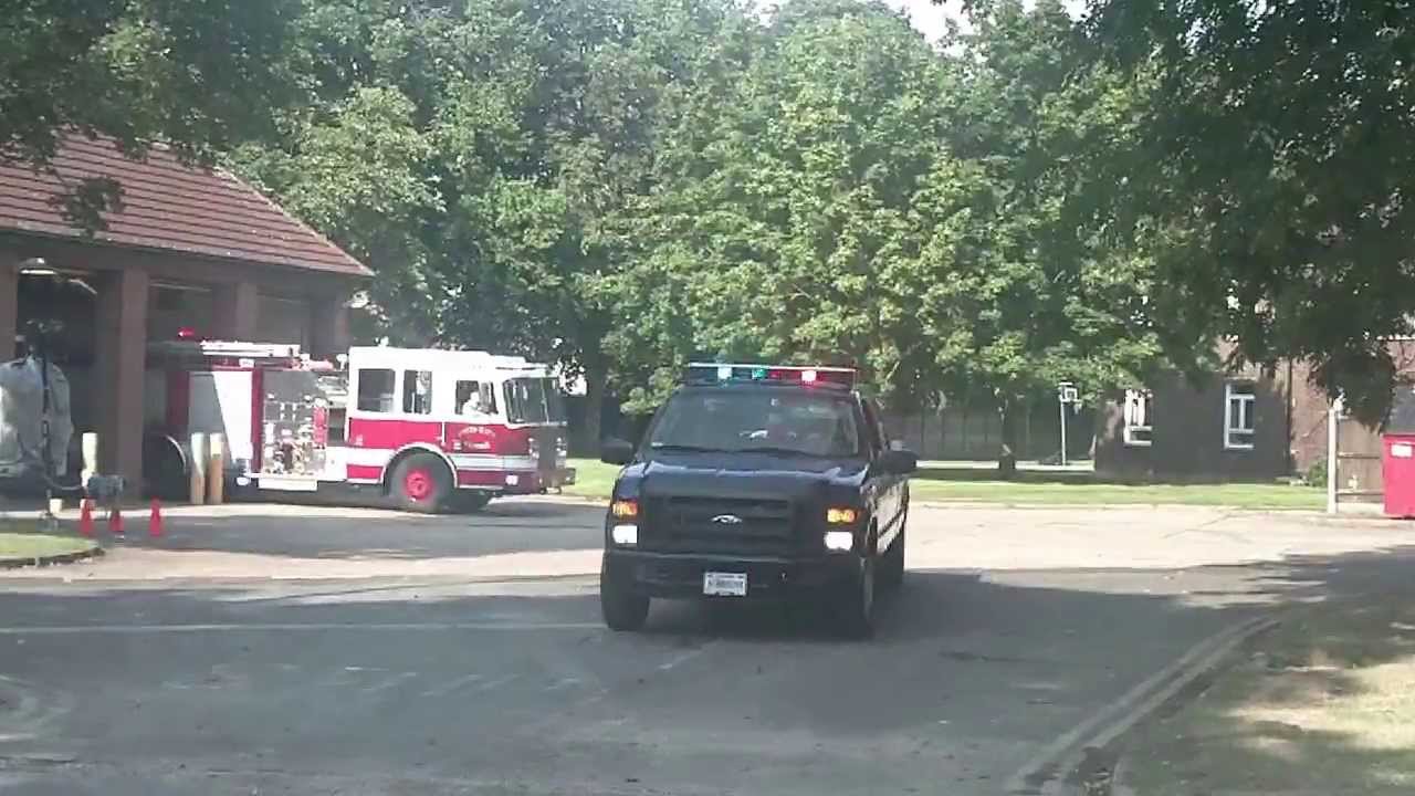 RAF Feltwell - US Air Force Fire Dept Responding