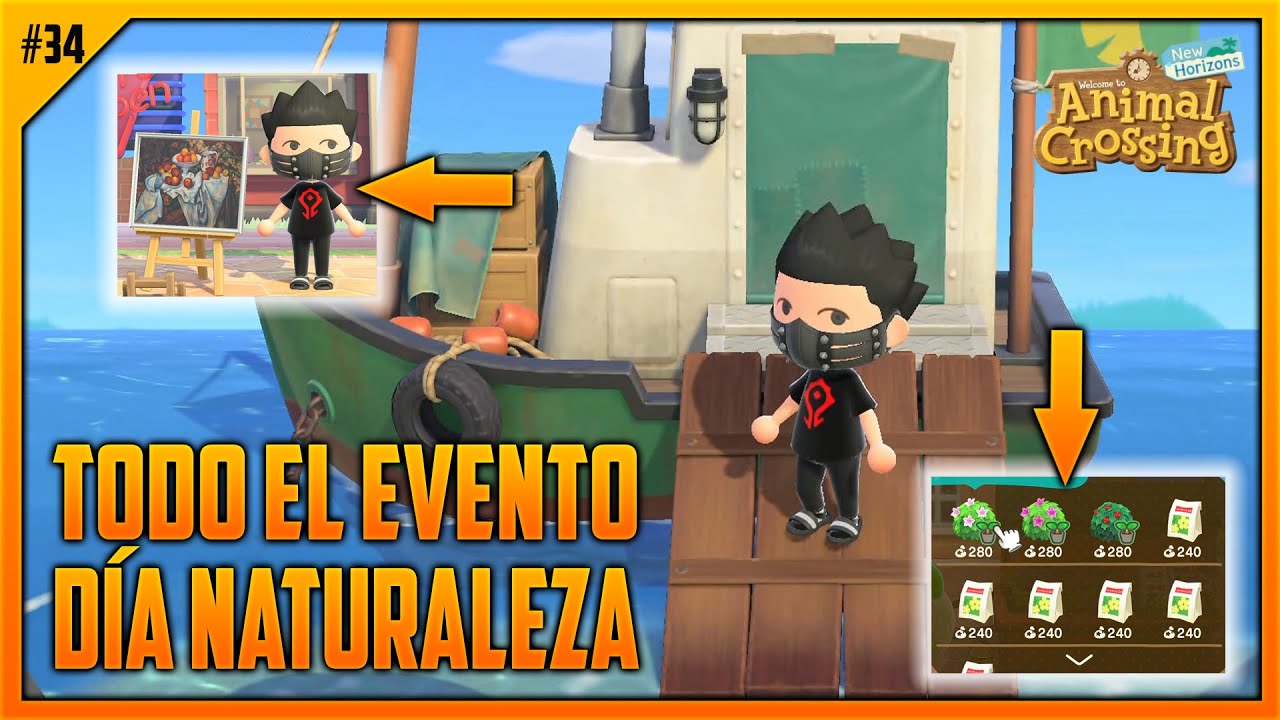 TODOS LOS EVENTOS OBJETOS Y NPC'S 🌸 DÍA DE LA NATURALEZA EP. 34 | ANIMAL CROSSING NEW HORIZONS