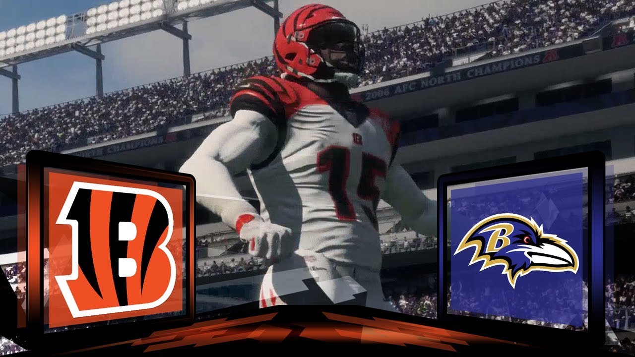 Madden NFL 18 Cincinnati Bengals Franchise- Year 1 Week 17 at Baltimore Ravens