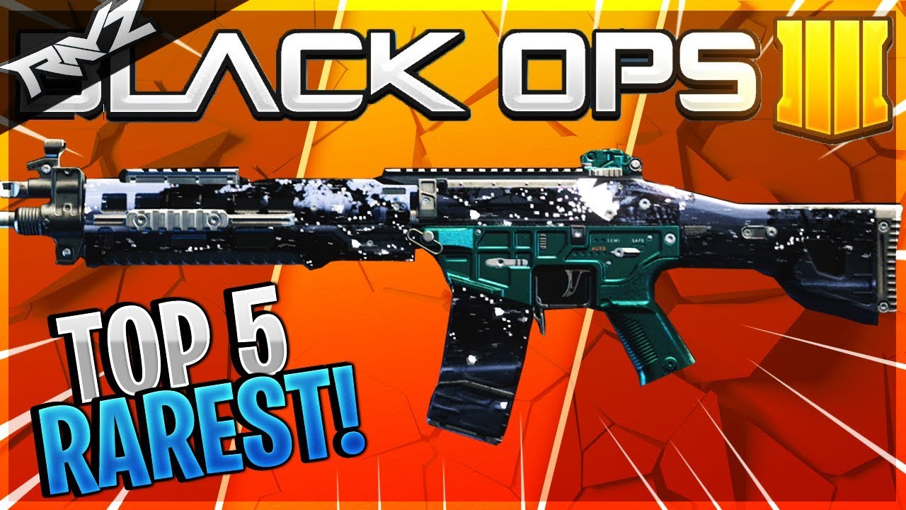 TOP 5 RAREST REACTIVE CAMOS IN BLACK OPS 4! THE RAREST REACTIVE CAMOS UNLOCKED! (Black Ops 4)
