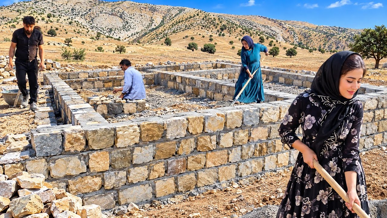 Our Dream Home Is Finally Taking Shape! 🏡🔥 Building a Strong Foundation with Natural Mountain Stones