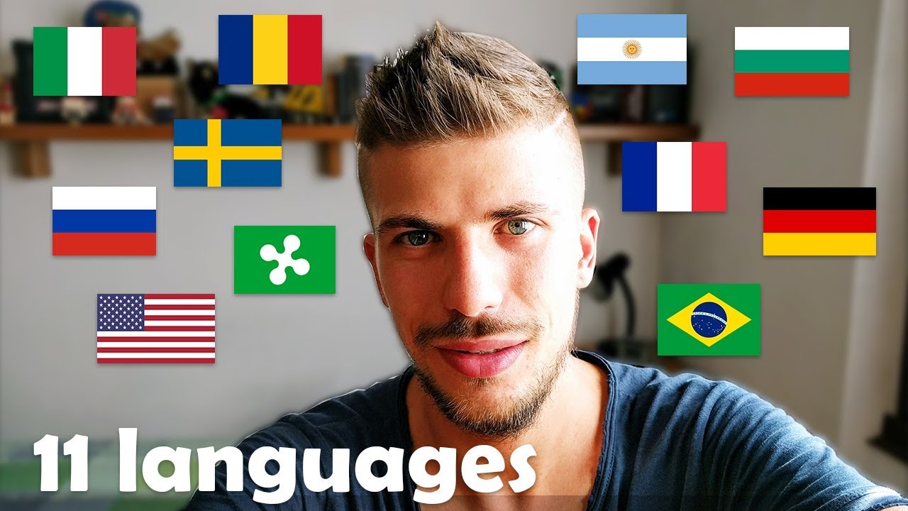 Poliglotta italiano parla 11 lingue || European polyglot speaking 11 languages