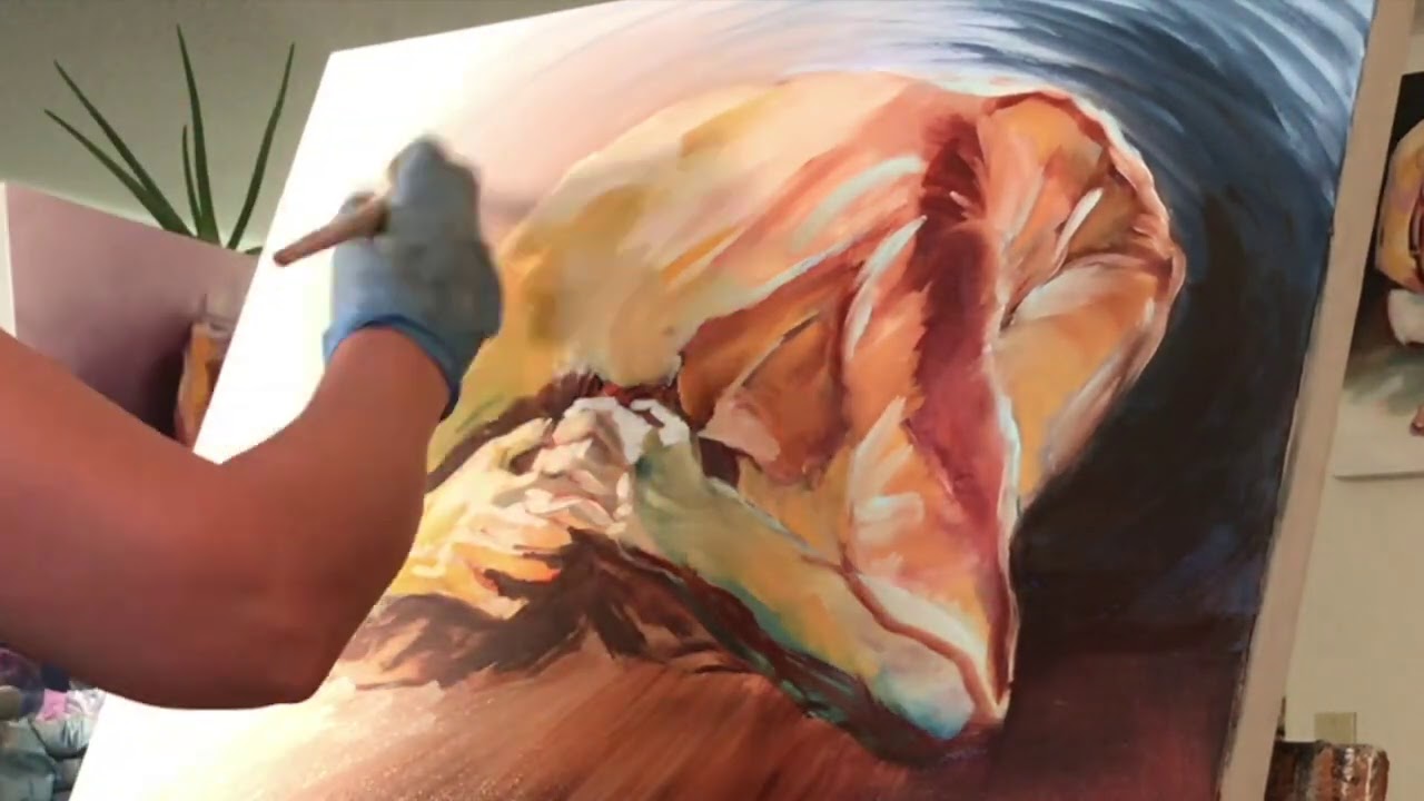 How the painting evolves: 