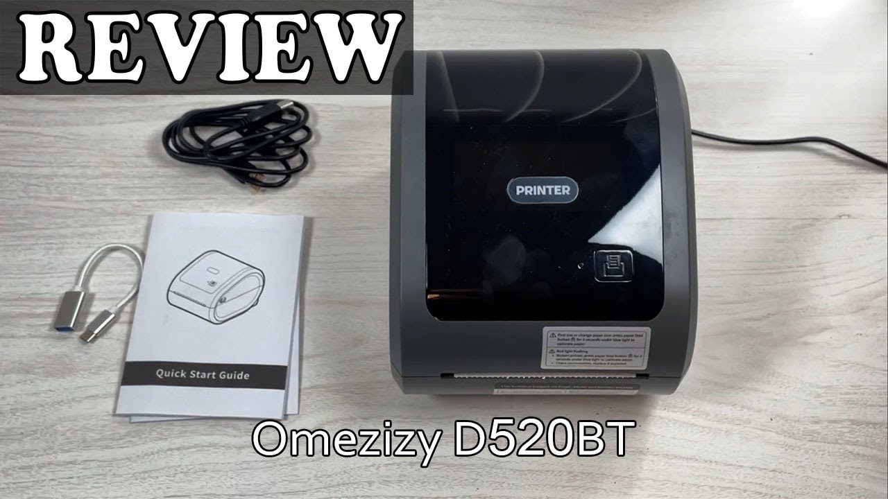 Термопринтер этикеток Omezizy D520BT с Bluetooth: как использовать и обзор