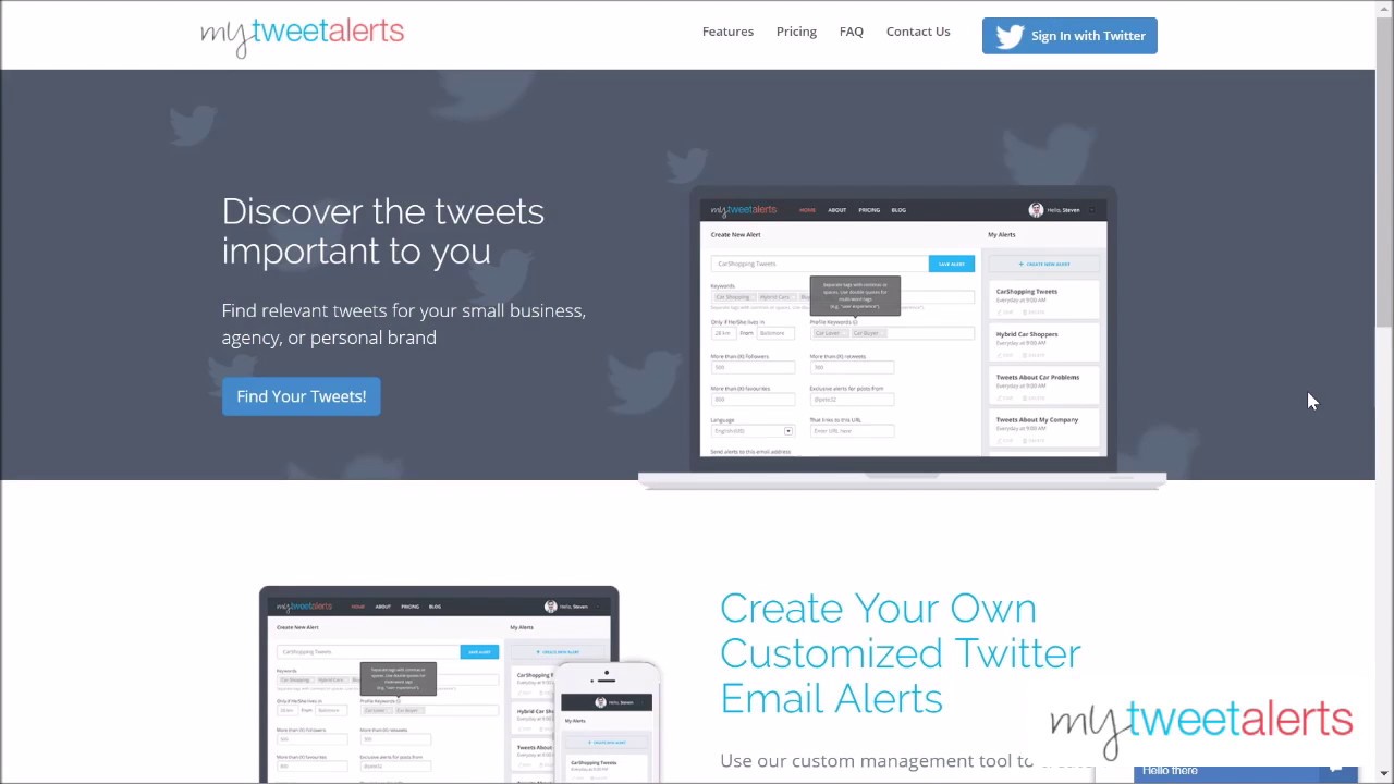Monitor Twitter 24 7 - MyTweetAlerts.com explained