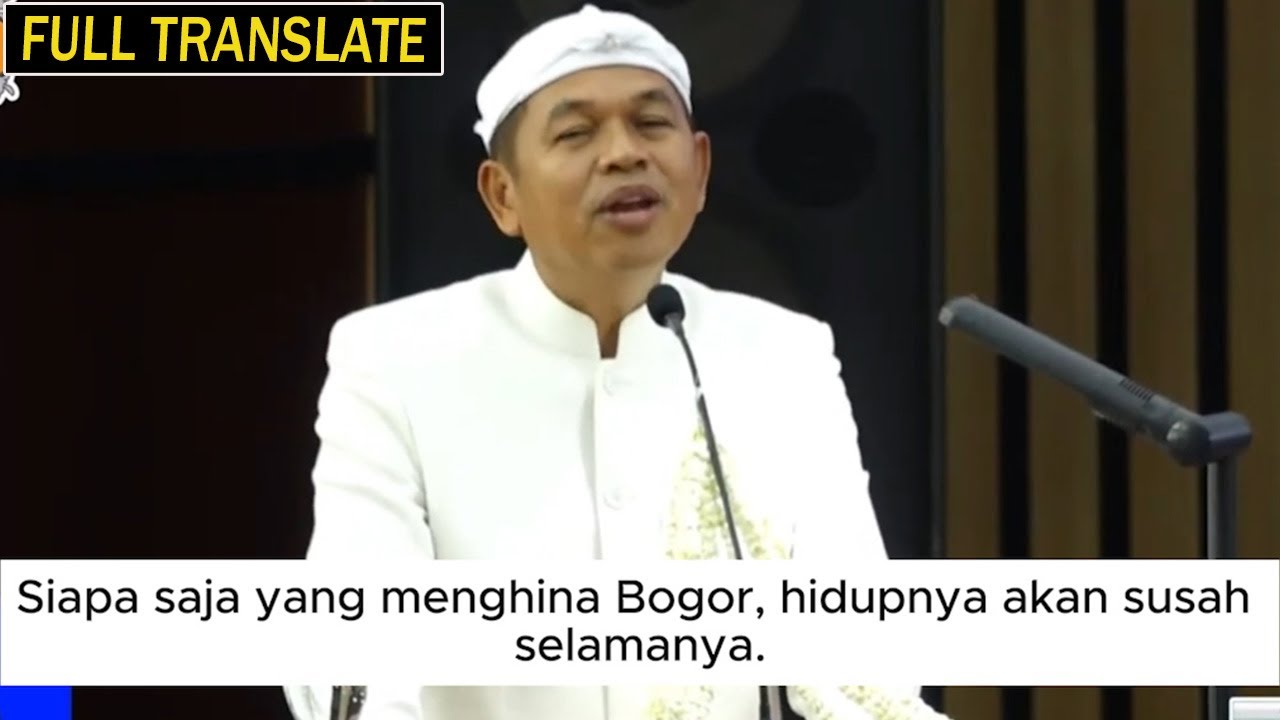 FULL TRNSLTE, GUB DEDI MULYADI DIHADAPAN DPRD BOGOR - BERPIDATO BAHASA SUNDA