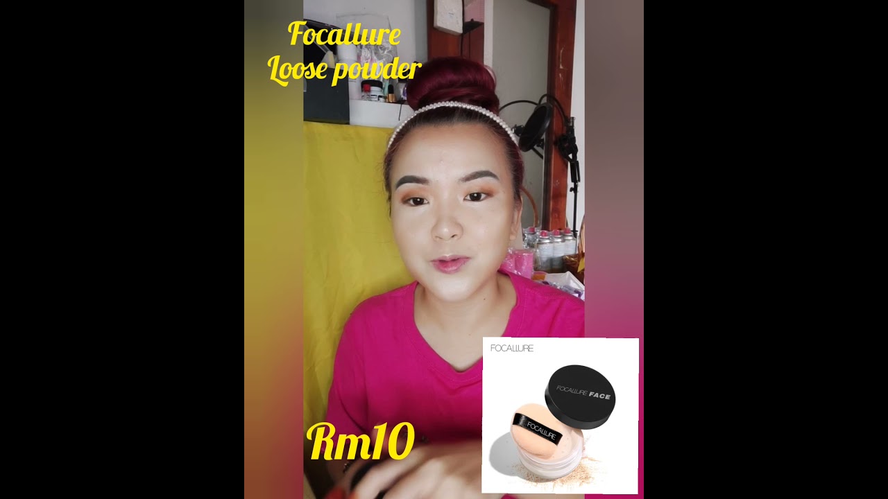 focallure pressed powder + focallure loose powder
