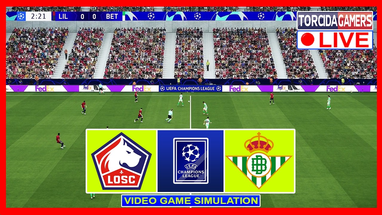 Лилль &mdash; Реал Бетис | Лига чемпионов УЕФА 2026/2027 | Симуляция PES 2021