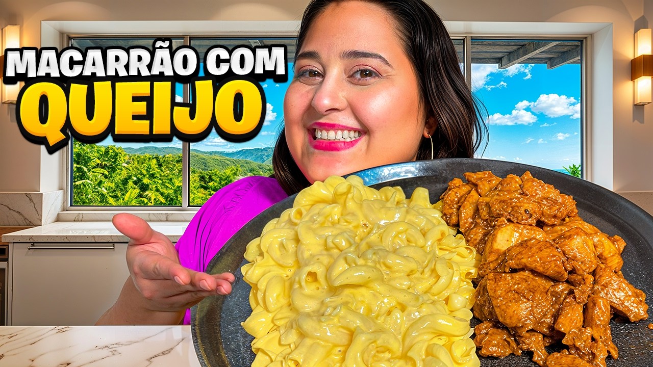 FIZ UM MAC AND CHEESE ABSURDAMENTE CREMOSO COM FRANGO | DESCOMPLICANDO A JANTA