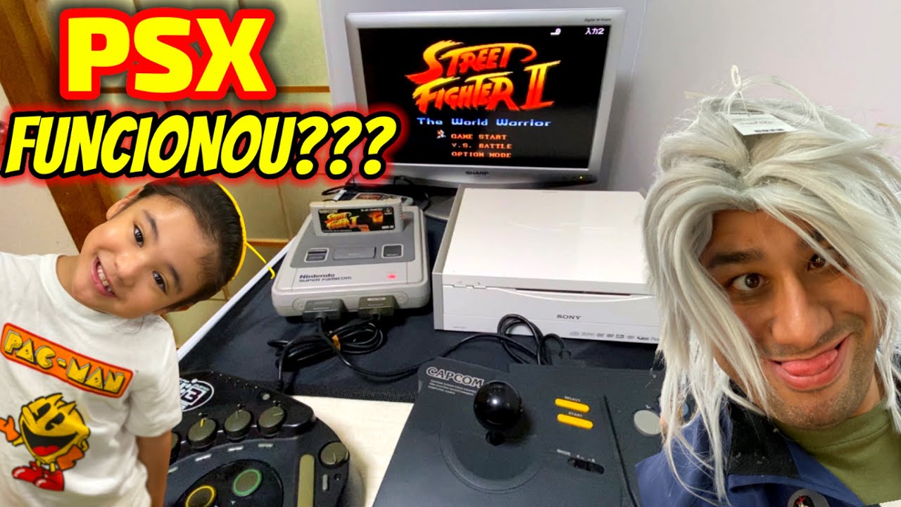 PLAYSTATION PSX DA CAÇADA GAMER FUNCIONOU?  TESTAMOS O PSX E OS ARCADES  DO JAPÃO