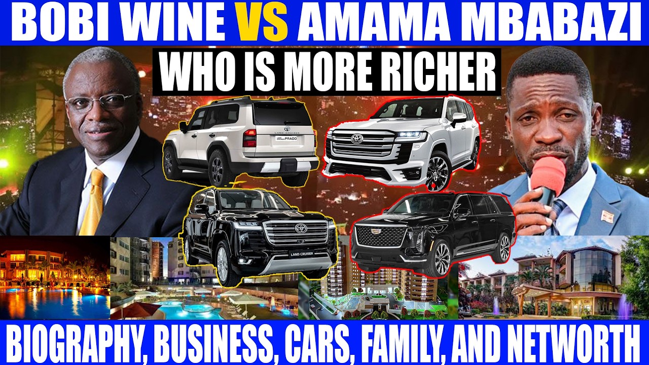 BOBI WINE VS AMAMA MBABAZI WHO IS MORE RICHER BIOGRAPHY, BUSINESS, CARS, FAMILY, AND NETWORTH