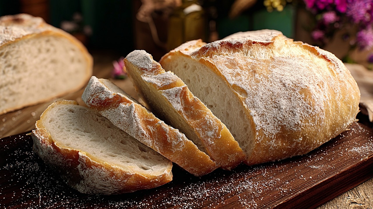 Я испек хлеб, не трогая его ✨ Всего 4 ингредиента 🍞 Хрустящая корочка, как в пекарне.