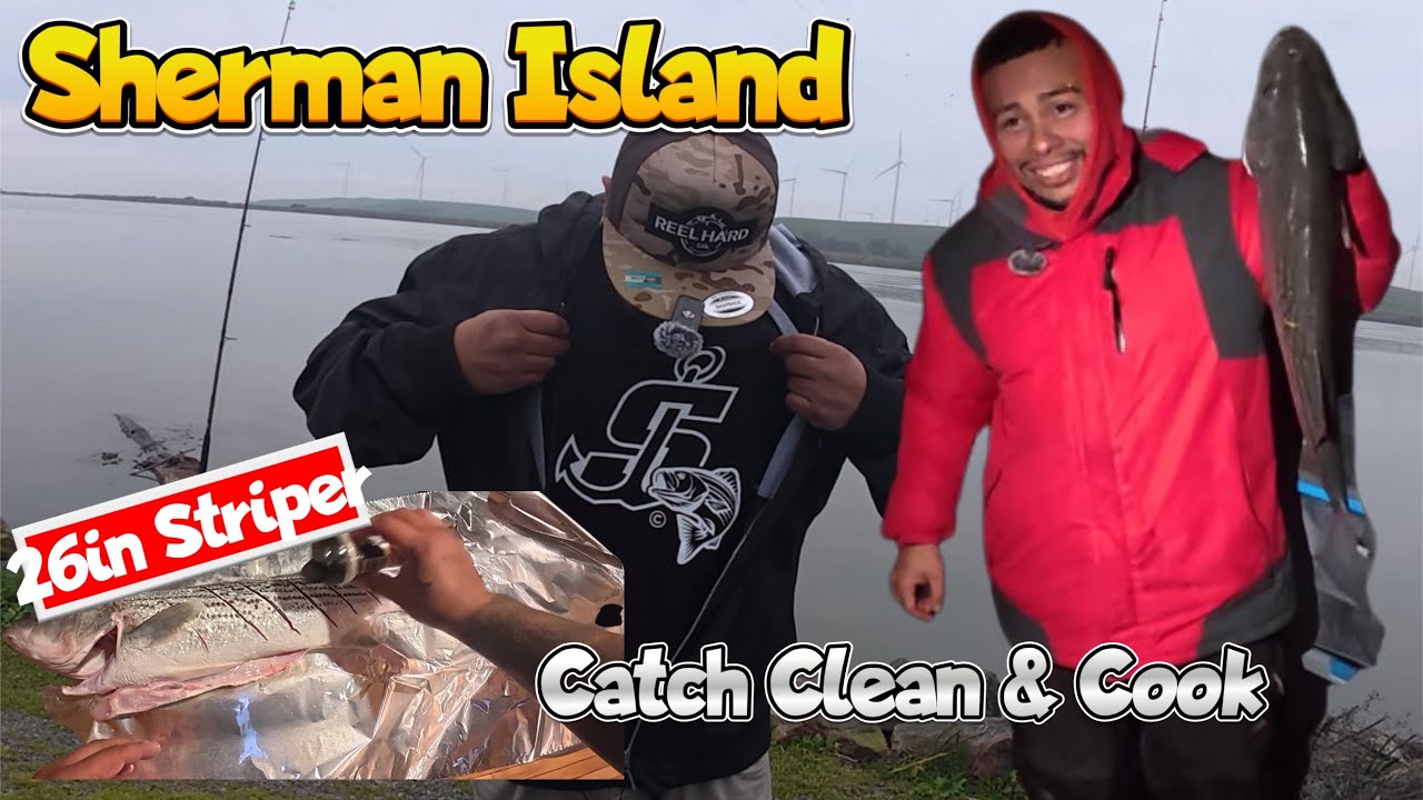 Sherman Island Striper Fishing