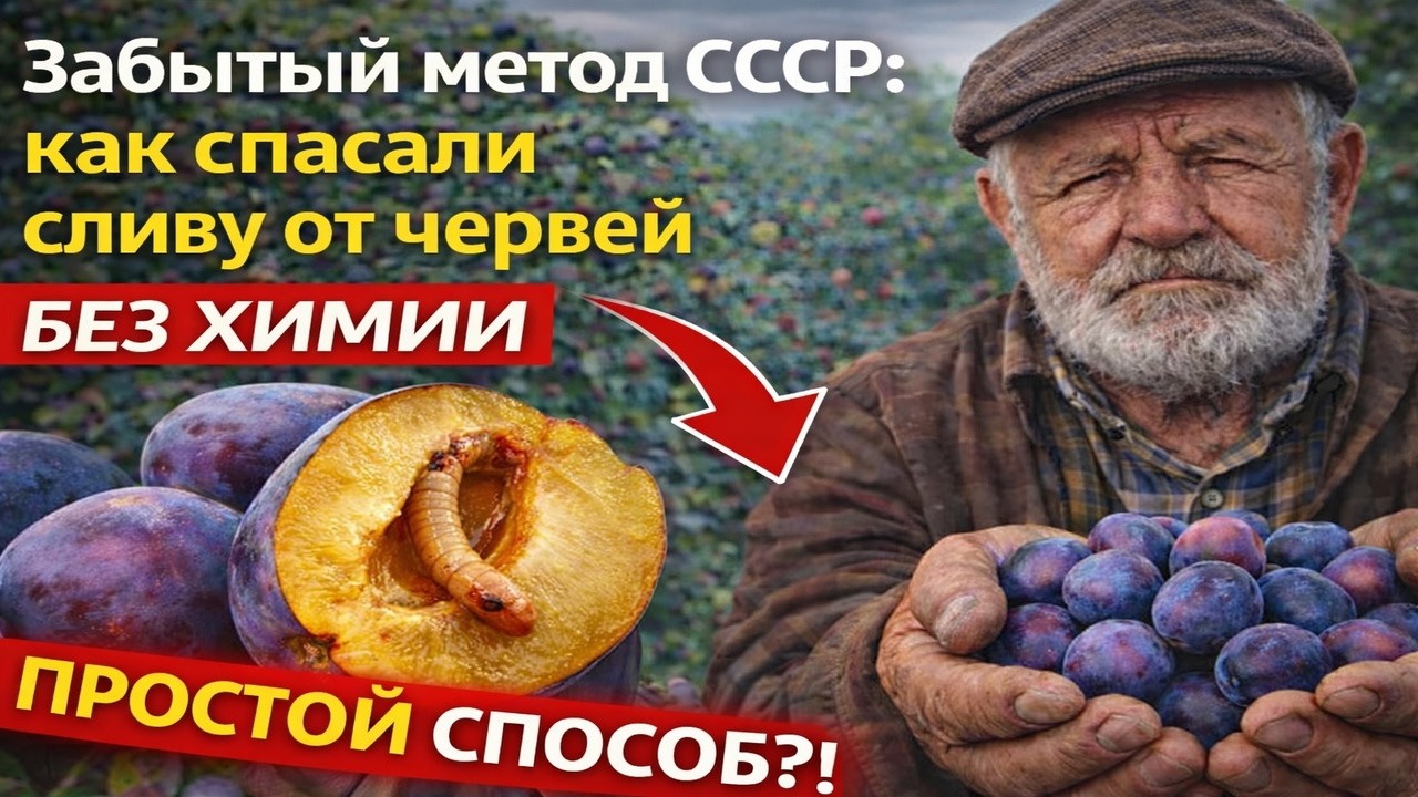 Забытый метод СССР: как спасали сливу от червей без химикатов