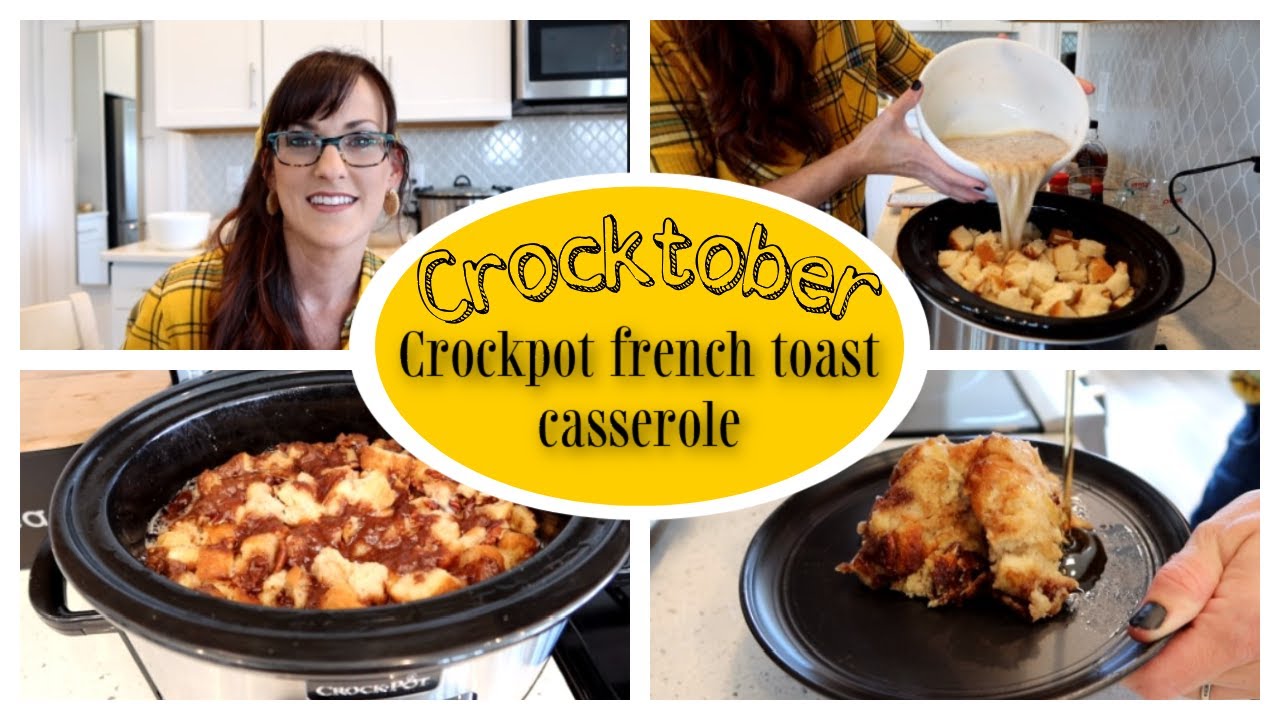 CROCKtober Extavaganza 2021!! Crock Pot French Toast Casserole || VLOGtober!