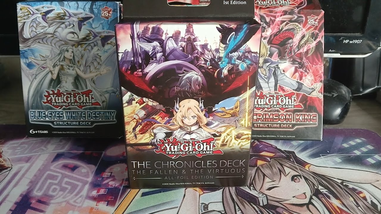 Unboxing de Yugioh The cronicles deck the fallen & the virtuous all foil edition.