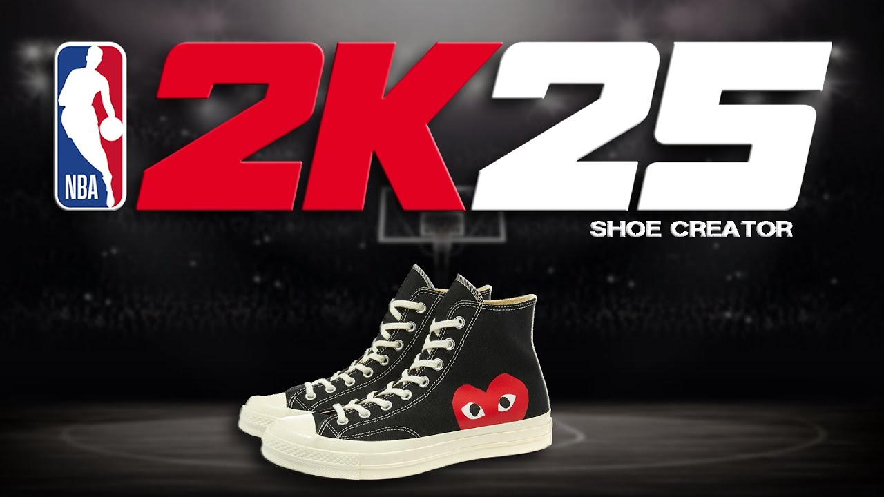 NBA 2K25 Shoe Creator — Как сделать Converse x PLAY Comme des Garçons (CDG) Chuck 70